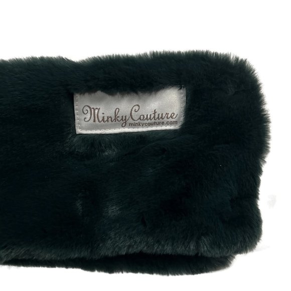 MC Minky Couture Designer Scarf Soft Cozy Green 5 x 70 - Picture 4 of 4